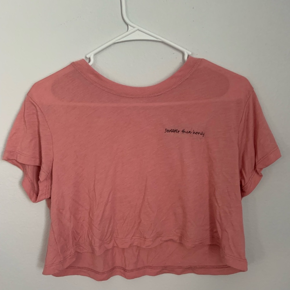 Rose Pink LA Hearts Crop Top Size- small